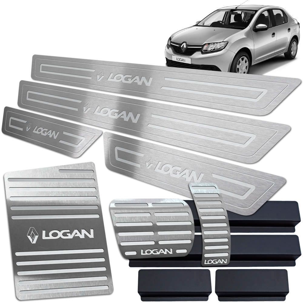 Descanso Pedaleira Soleira Logan 2014 A 2019 Prata BR Auto