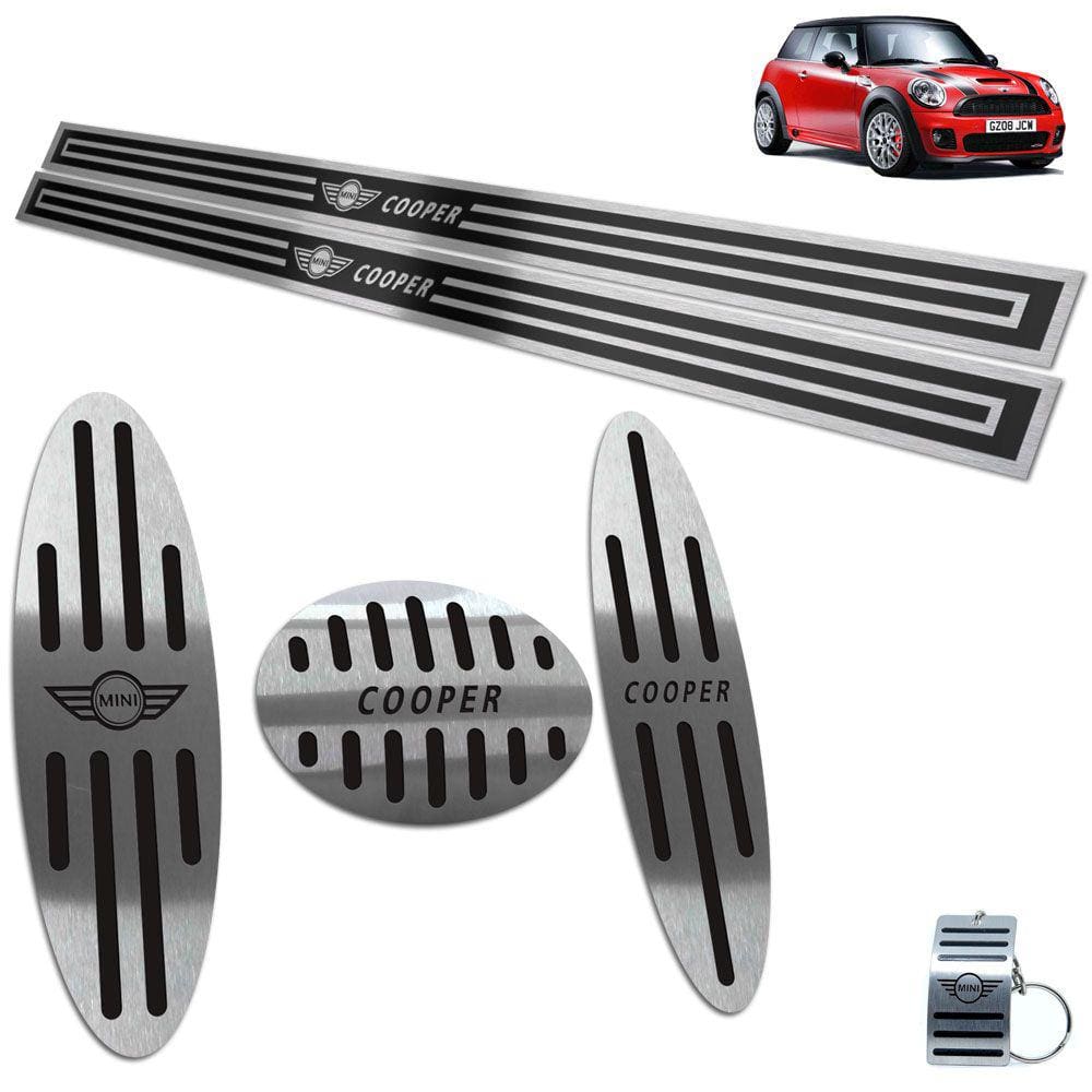 Descanso Pedaleira Automático Soleira Mini Cooper Preto