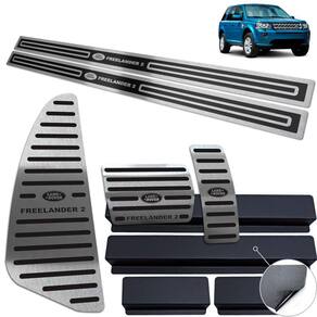 Descanso Pedaleira Soleira Land Rover Freelander 2 Preto