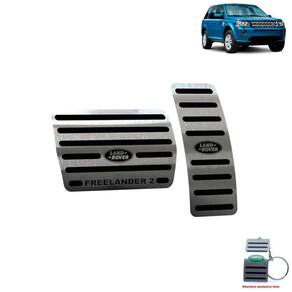 Pedaleira Automático Aço Inox Land Rover Freelander 2 Preto