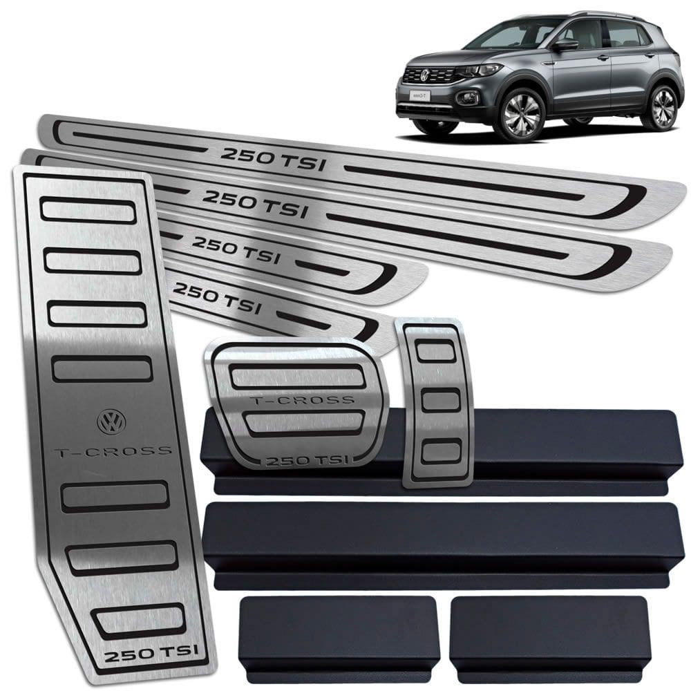 Descanso + Pedaleira + Soleira T-Cross 250 TSI Preto BR