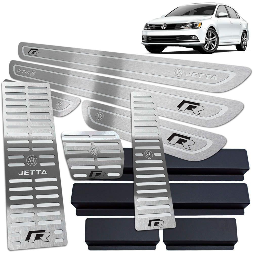 Soleira Pedaleira Descanso Jetta R-line 11/18 Auto Prata BR