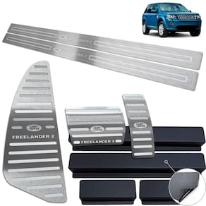 Pedaleira Soleira Descanso Land Rover Freelander 2 Prata