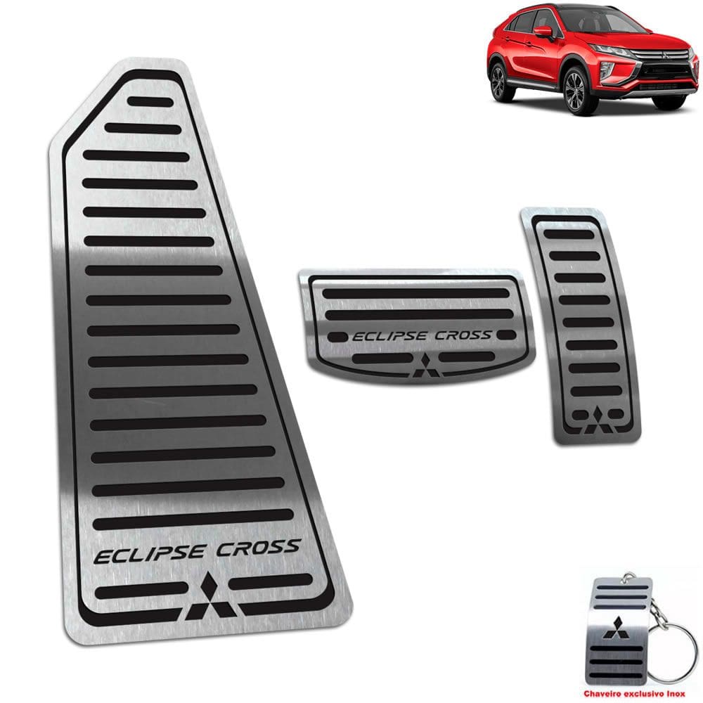 Descanso + Pedaleira Mitsubishi Eclipse Cross Preto