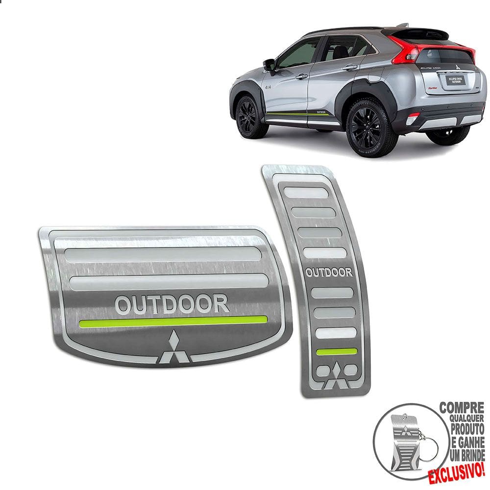Pedaleira Automático Mitsubishi Eclipse Cross Outdoor Prata