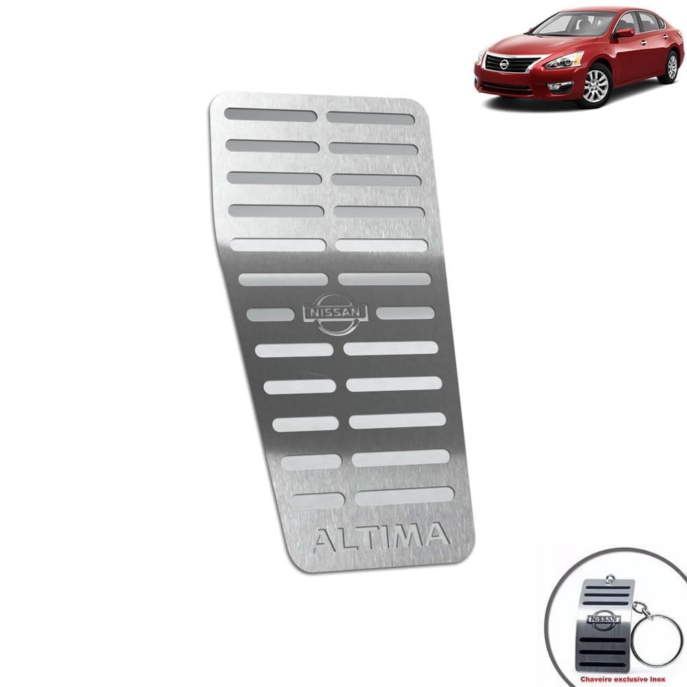 Descanso de Pé Aço Inox Nissan Altima 2014 Prata