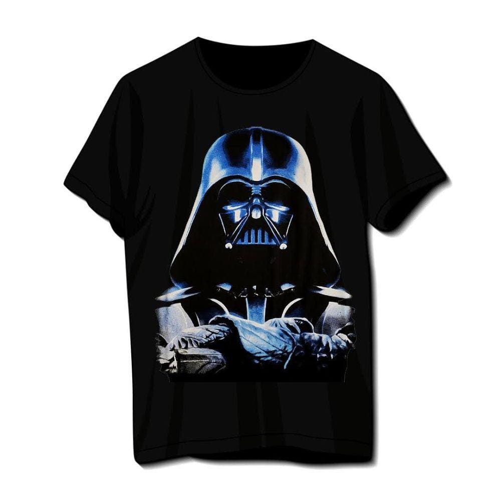 Camiseta Plus Size Darth Vader Star Wars Preta Unissex