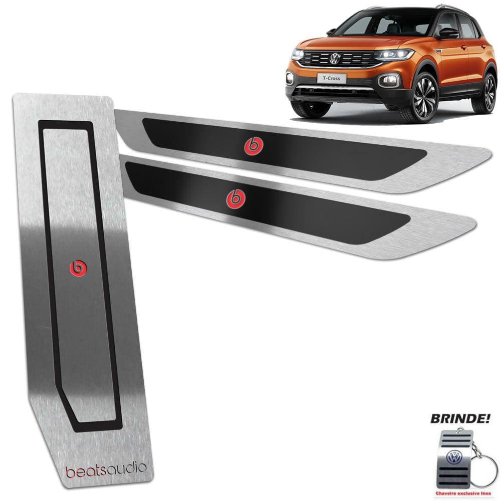 Descanso + Soleiras Volkswagen T-Cross Beats Preto