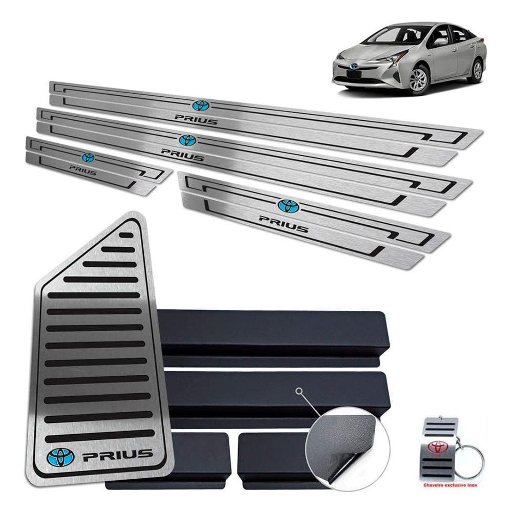 Descanso + Soleiras + Vinil Toyota Prius 2016 a 2020 Preto