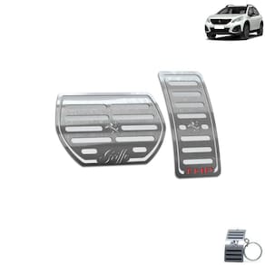 Pedaleira Peugeot 2008 Griffe Thp 2020 A 2021 Prata
