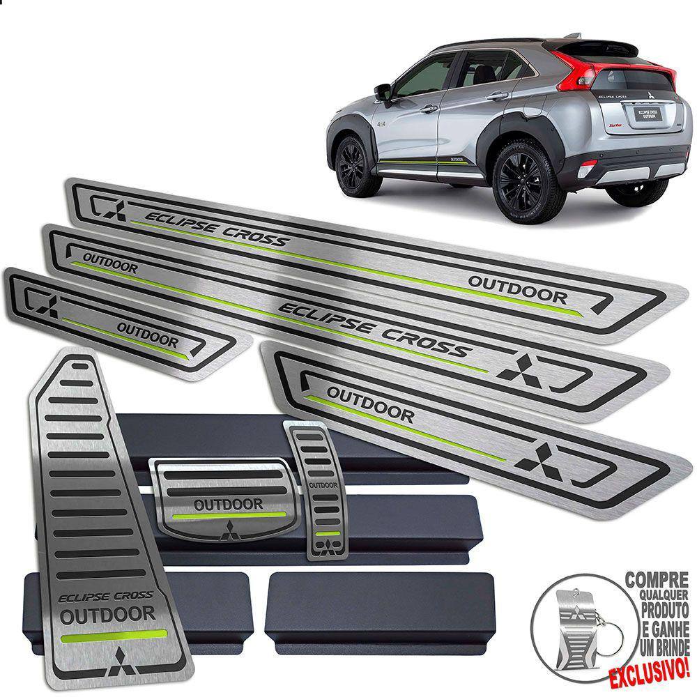Pedaleira Soleira Descanso Preto Eclipse Cross Outdoor