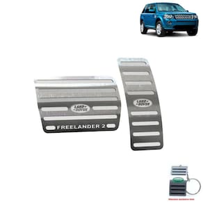 Pedaleira Automático Aço Inox Land Rover Freelander 2 Prata