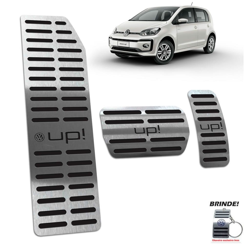 Kit Pedaleira + Descanso Up 2014 A 2020 Automatico Preto