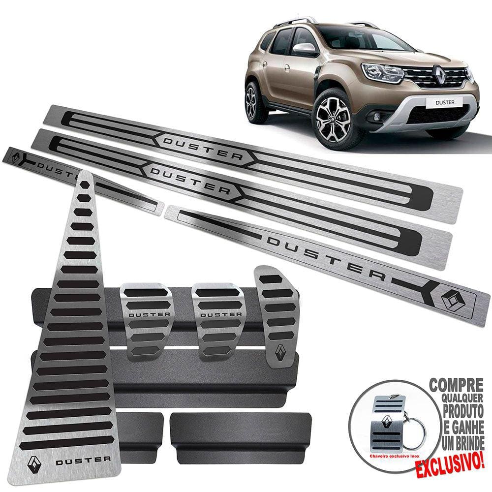 Pedaleira Manual Soleira Descanso Preto Duster 2021