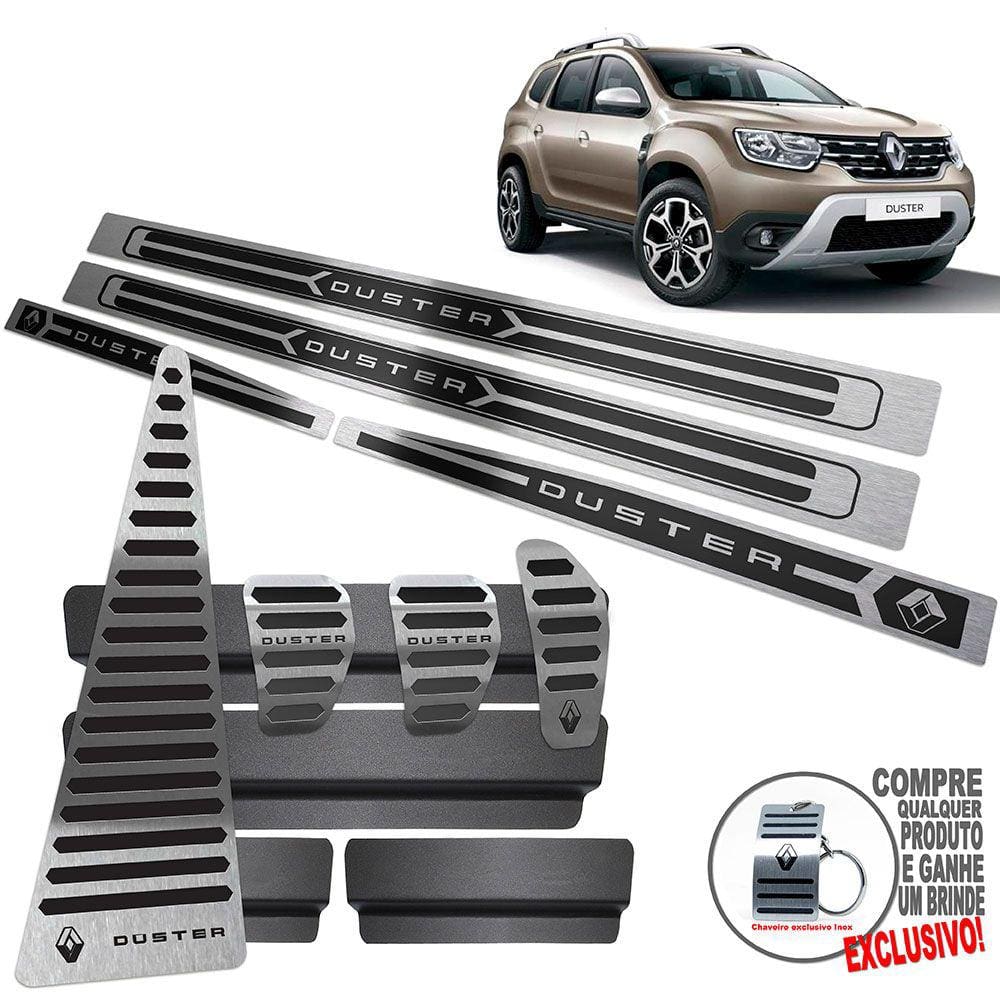 Descanso Pedaleira Manual Soleira Duster 2021 Preto