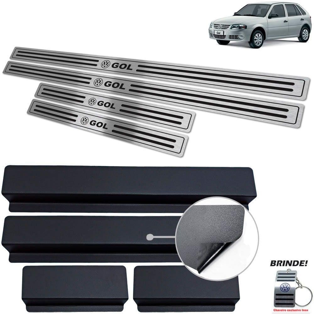 Soleiras Preto Baixo Relevo Volkswagen Gol G4 2005 a 2014