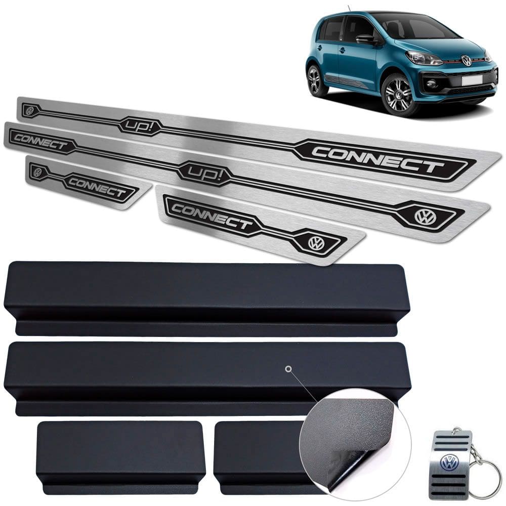 Soleira Gravação em Preto Baixo Relevo Volkswagen UP Connect