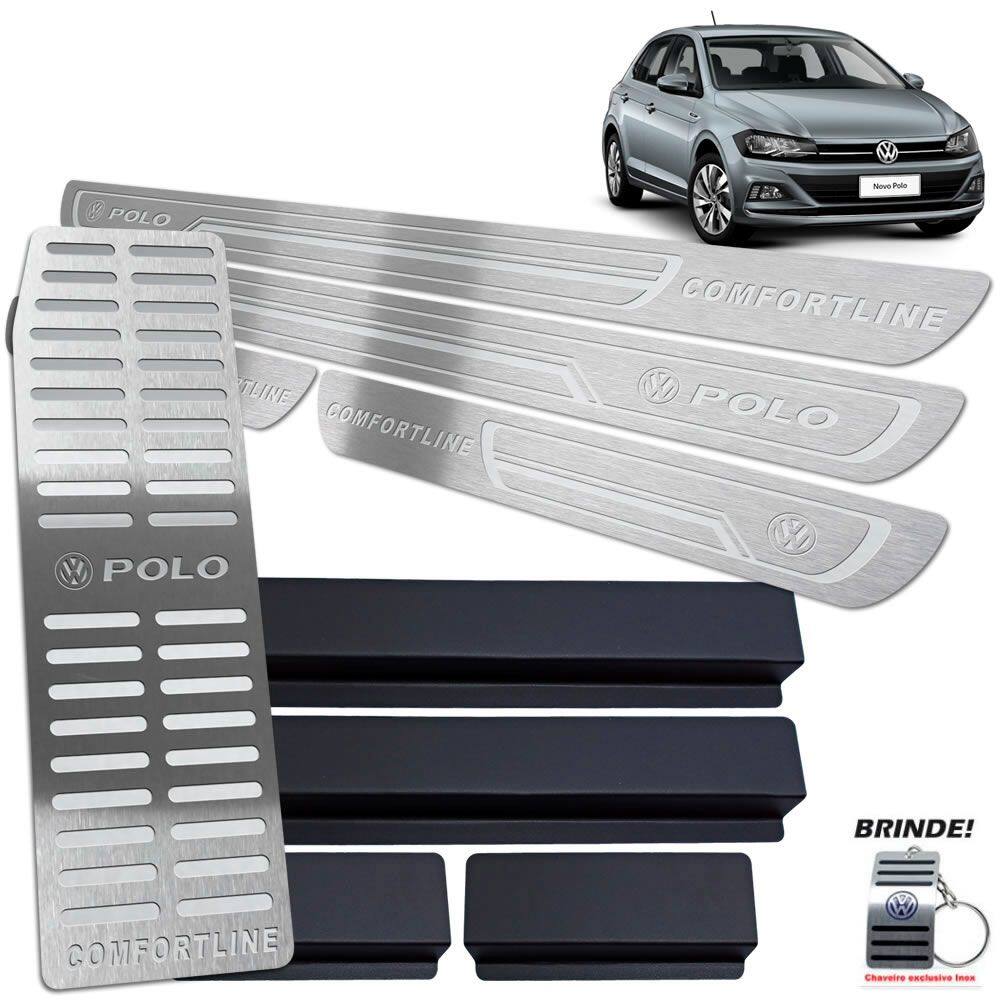 Descanso Soleira Prata Baixo Relevo Polo Comfortline 2018/20