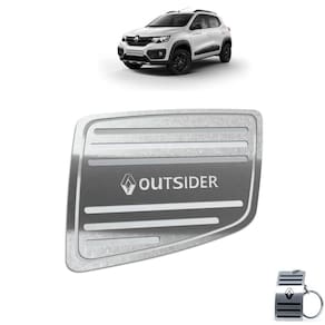 Descanso De Pé Aço Inox Renault Kwid Outsider Prata
