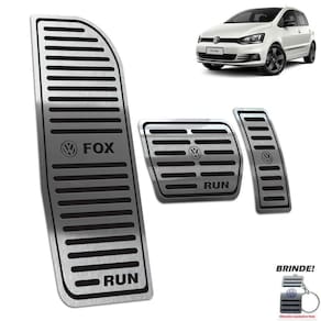 Descanso + Pedaleira Automático Fox Run 2016 a 2017 Preto