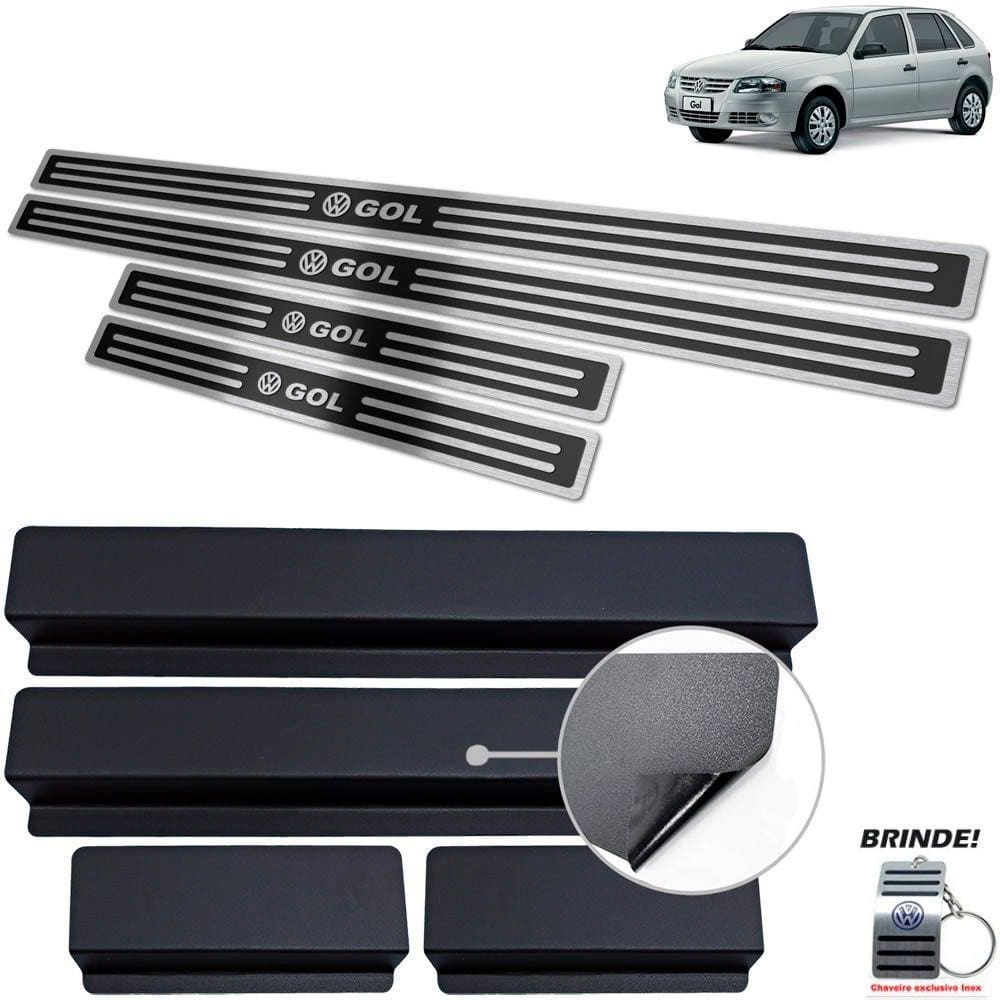 Soleiras Preto Alto Relevo Volkswagen Gol G4 2005 a 2014