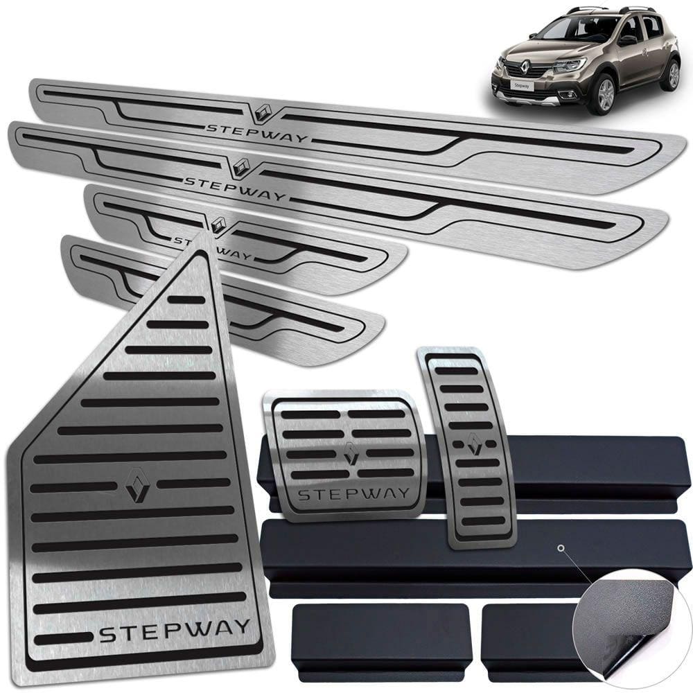 Pedaleira Automático Soleira Descanso Preto Stepway 2020 21