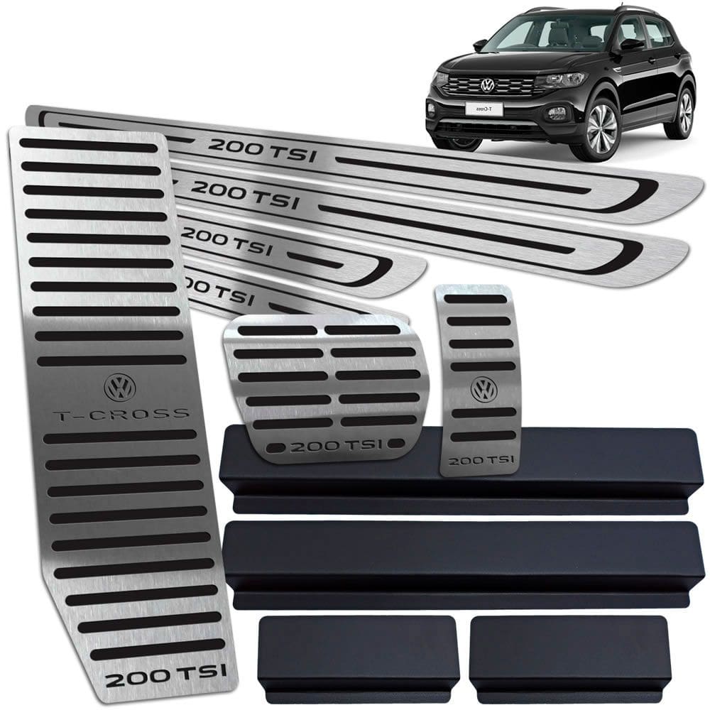 Descanso Pedaleira Auto. Soleira T-Cross 200 TSI Preto BR