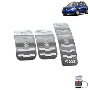Pedaleira Manual Aço Inox Suzuki SX4 2010 A 2015 Prata