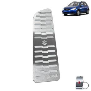 Descanso De Pé Aço Inox Suzuki SX4 2010 A 2015 Prata