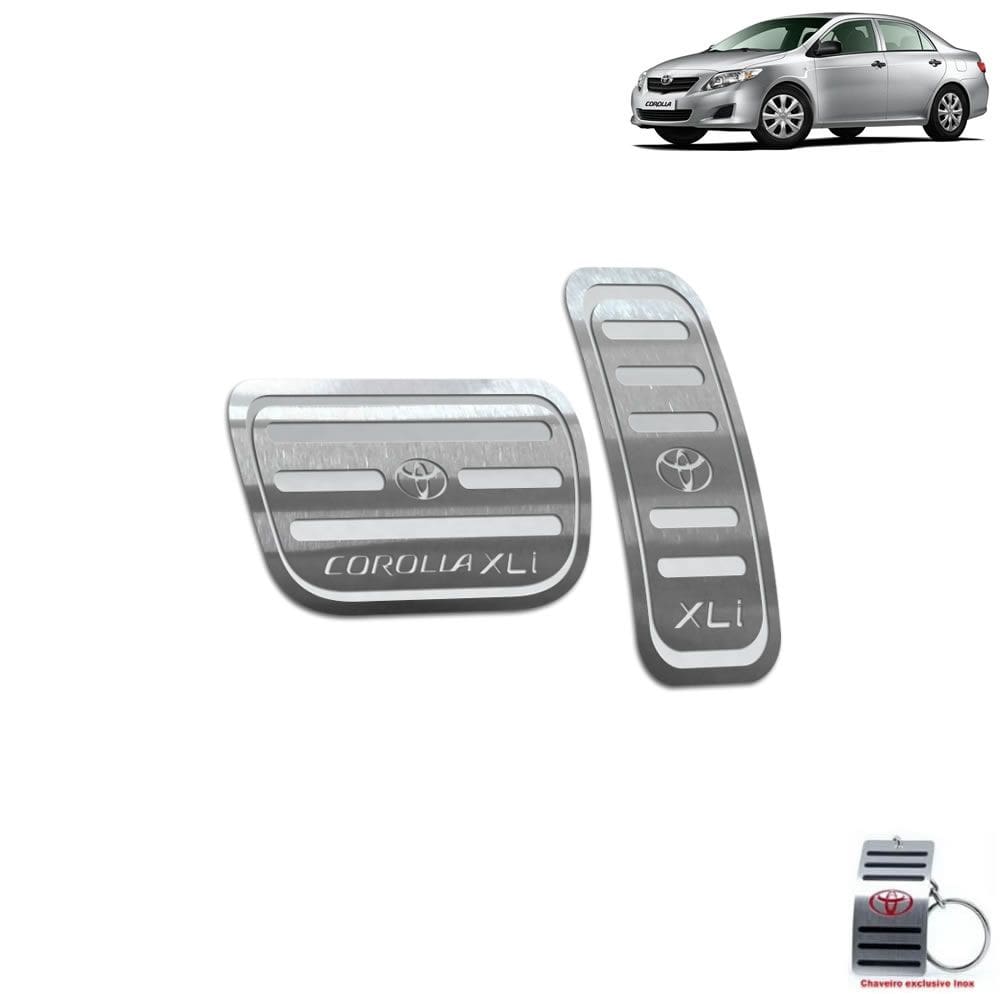 Pedaleira Automático Toyota Corolla XLI 2003 A 2013 Prata