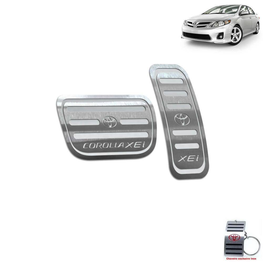Pedaleira Automático Toyota Corolla Xei 2003 A 2013 Prata