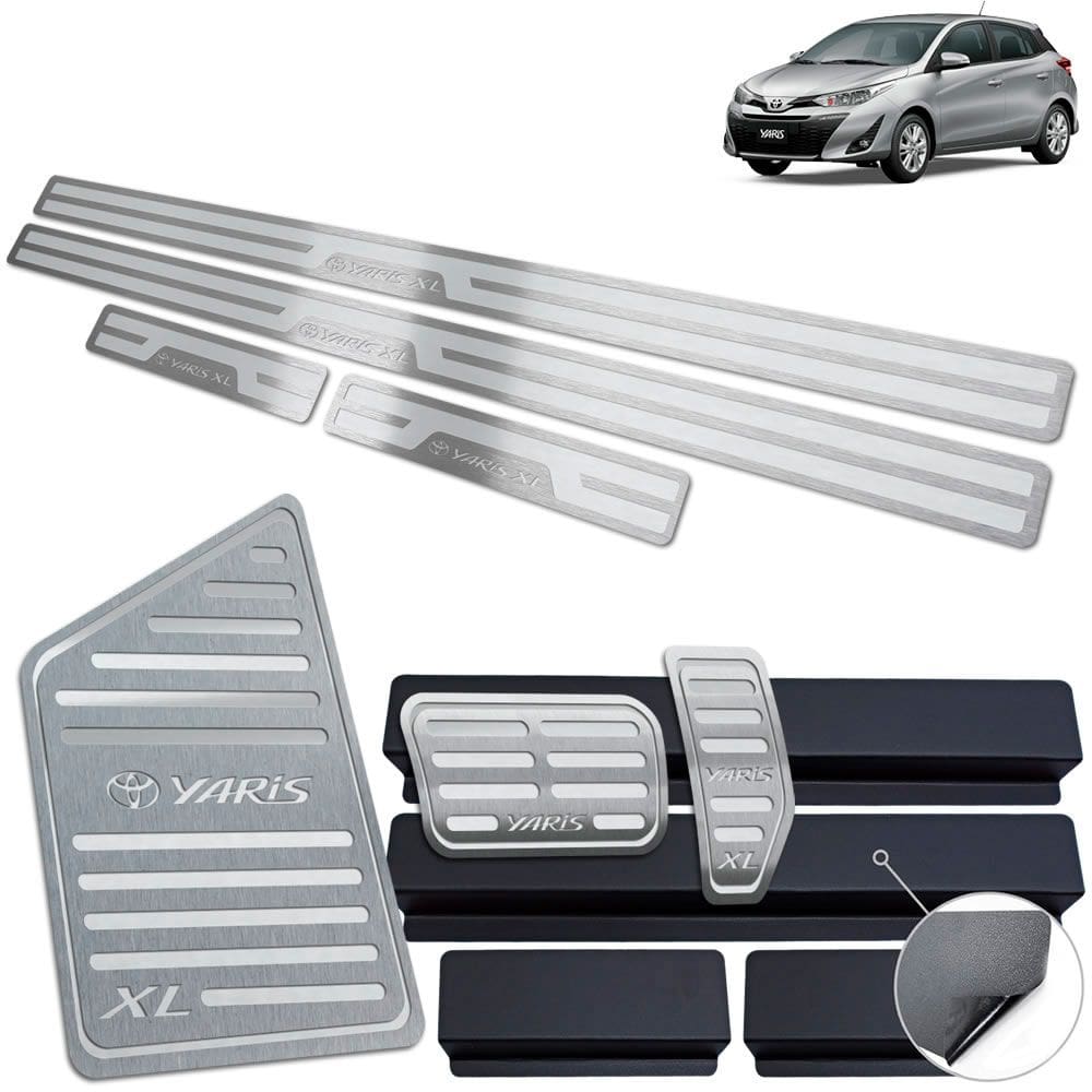 Descanso Pedaleira Automático Soleira Yaris XL 2019 22 Prata