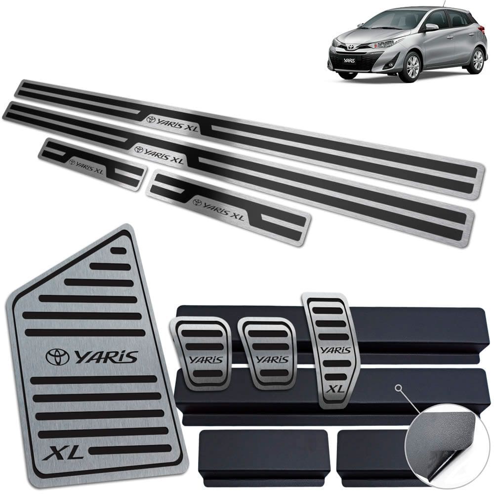 Descanso Pedaleira Manual Soleira Yaris XL 2019-2022 Preto