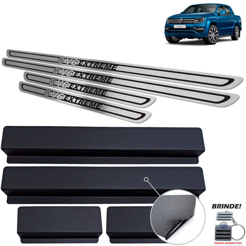 Soleira Amarok V6 Extreme 2018 a 2021 Preto Baixo Relevo