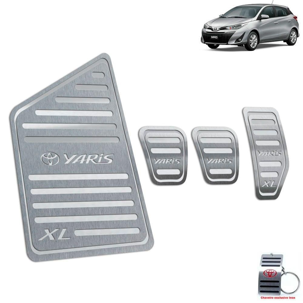 Descanso + Pedaleira Manual Yaris XL 2019-2022 Prata