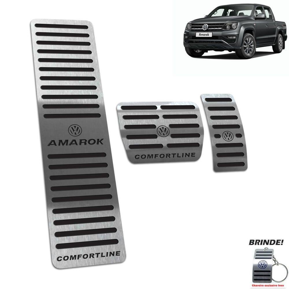 Descanso + Pedaleira Amarok Comfortline 2019 2020 Preto