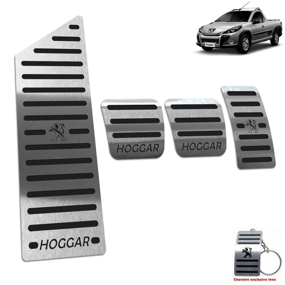 Pedaleira + Descanso Peugeot Hoggar Manual 2010 A 2014 Preto