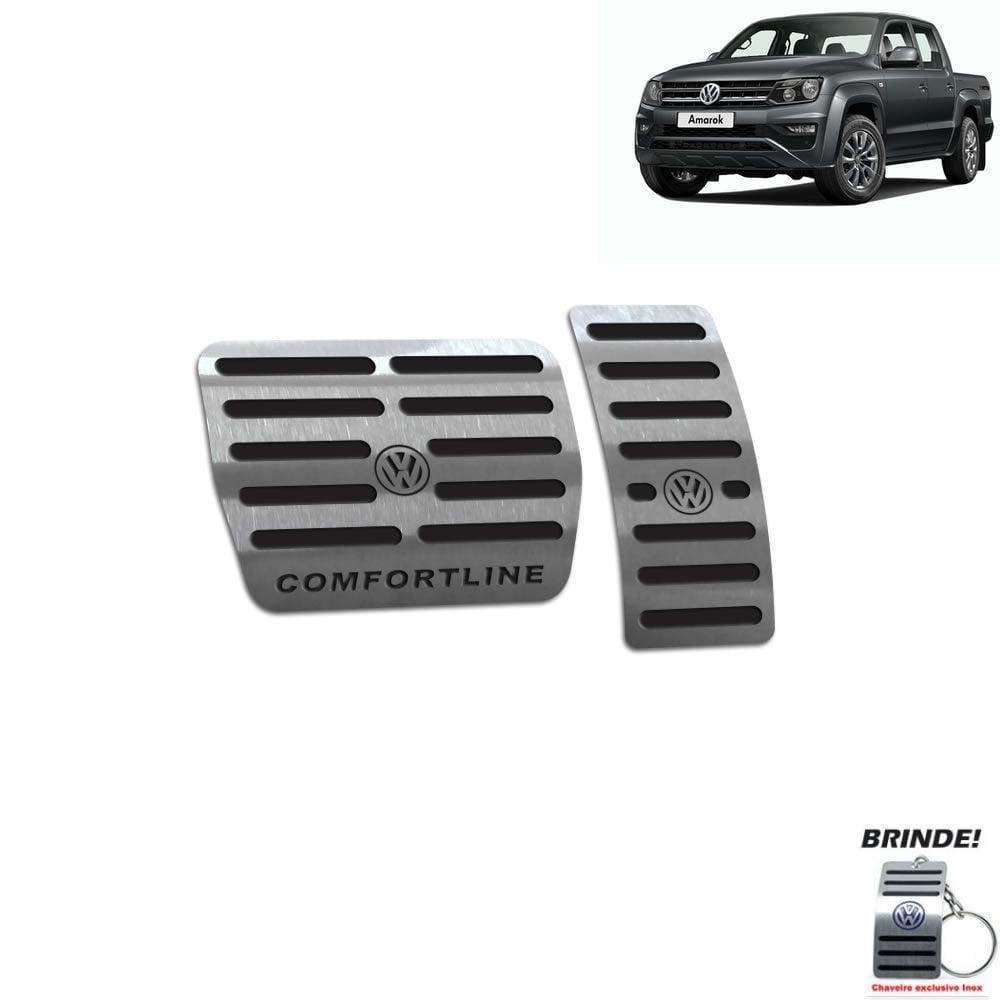 Pedaleira Volkswagen Amarok Comfortline 2019 2020 Preto