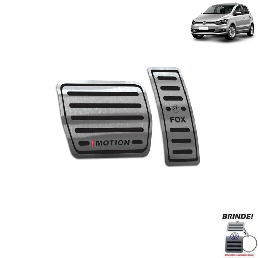 Pedaleira Automático Volkswagen Fox I-Motion 2015 2020 Preto