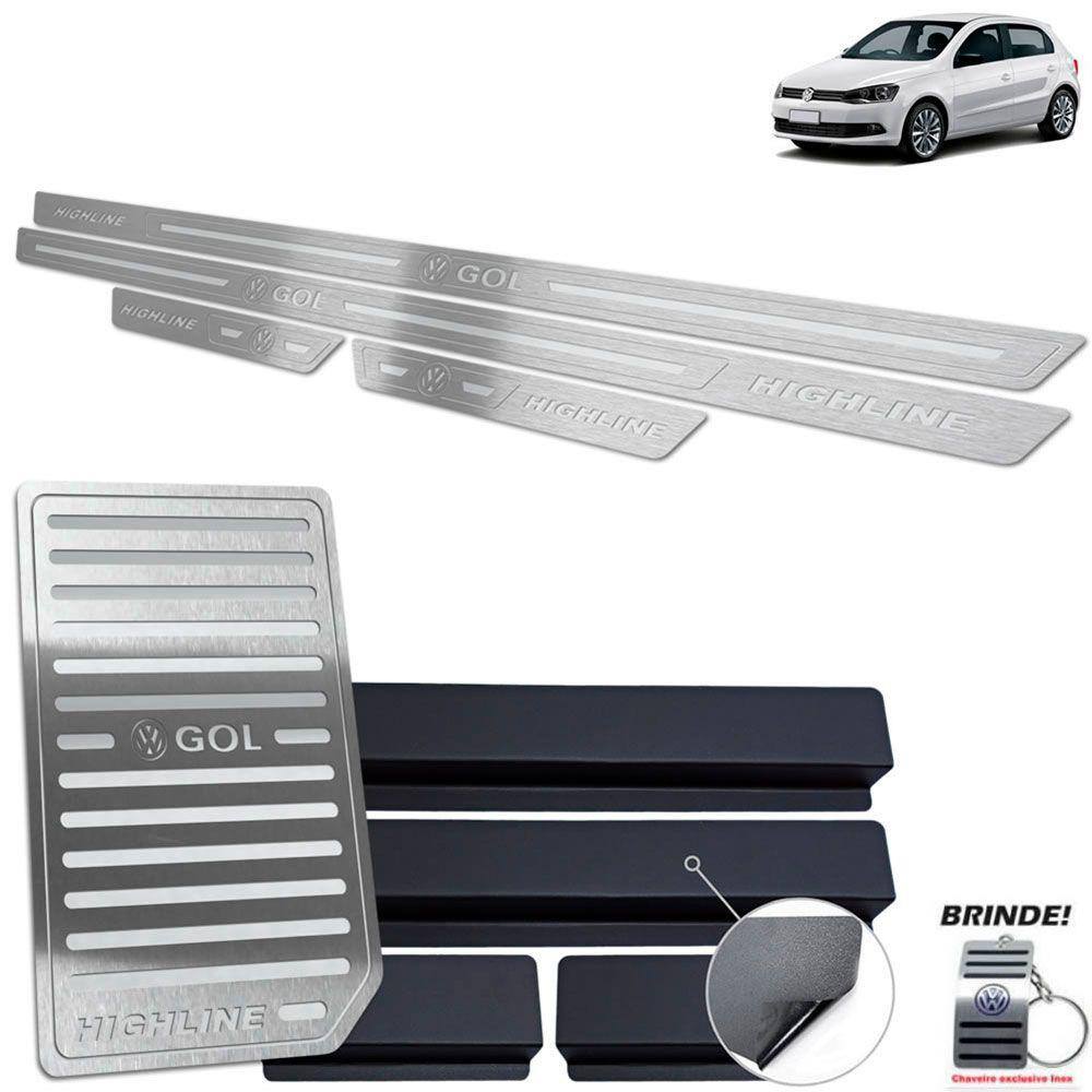 Descanso + Soleira Prata Baixo Relevo Gol Highline G6 G7