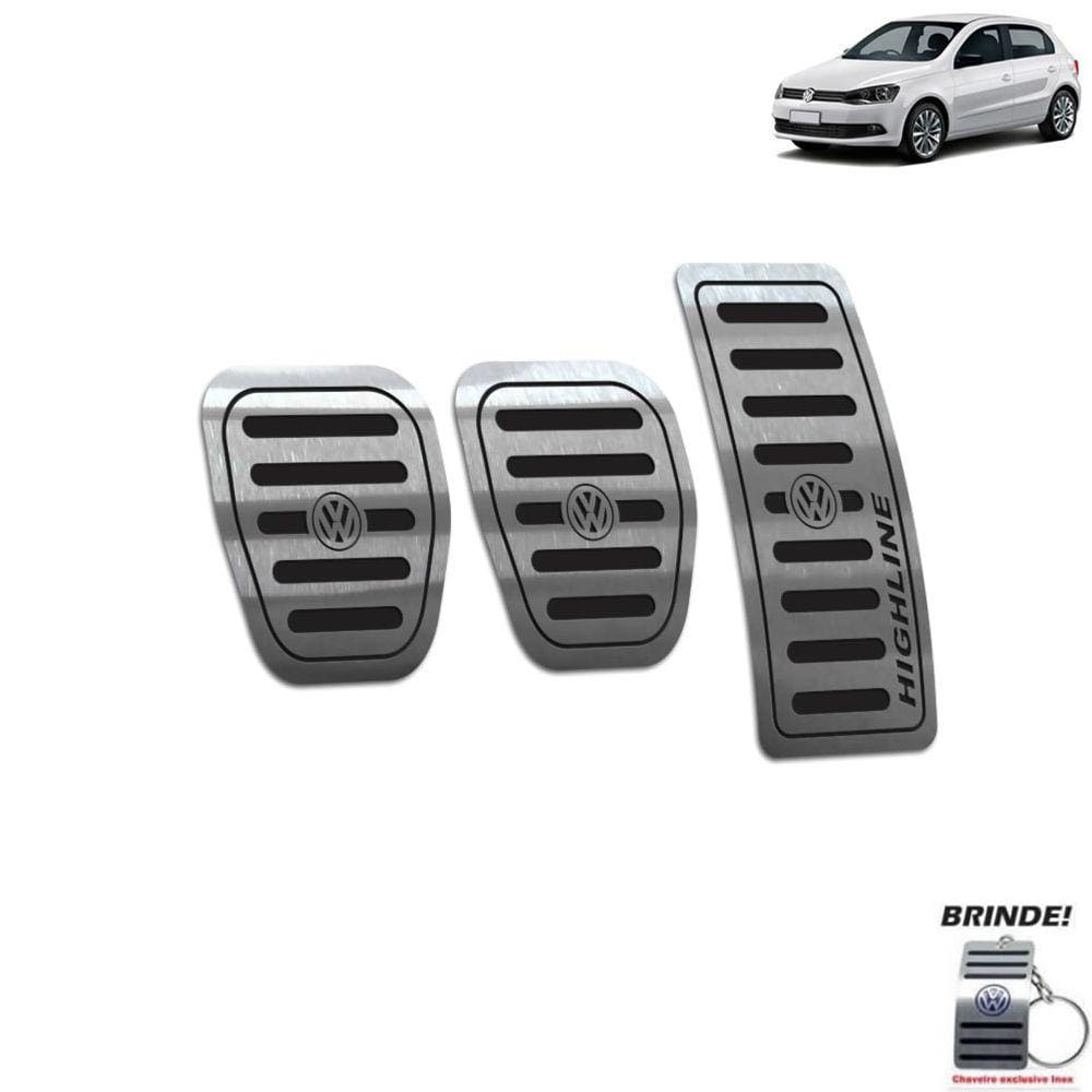 Pedaleira Manual Volkswagen Gol Highline G6 G7 Preto