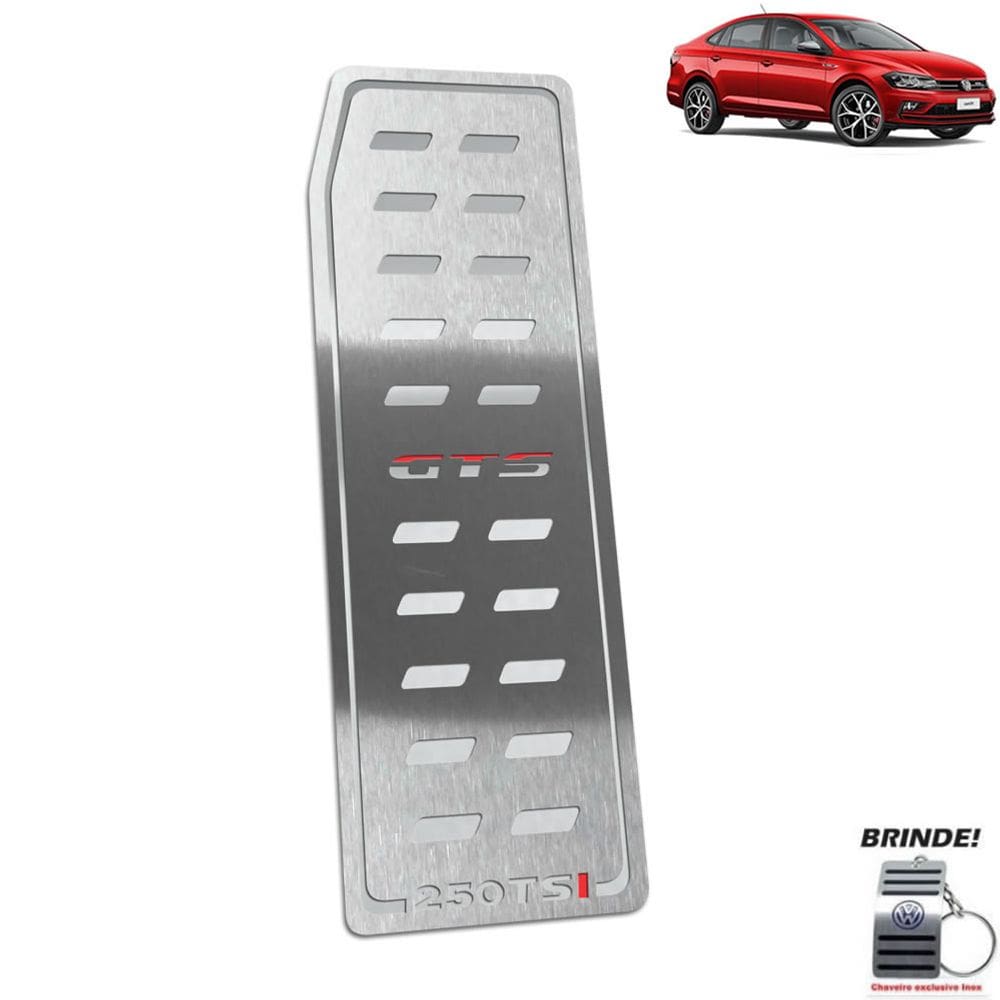 Descanso de pé gravação em prata Virtus Gts 250 Tsi