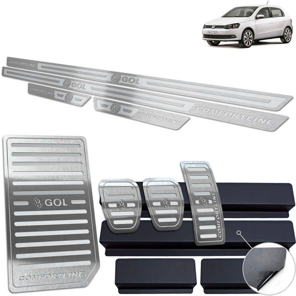Descanso Pedaleira Soleira Gol Comfortline G6 G7 Prata