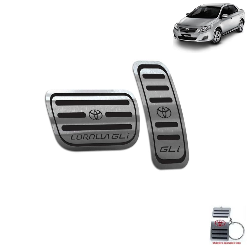 Pedaleira Automático Toyota Corolla Gli 2003 A 2013 Preto