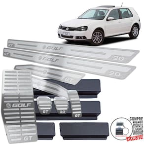 Descanso Pedaleira Manual Soleira Golf Gt 2007 A 2013 Prata