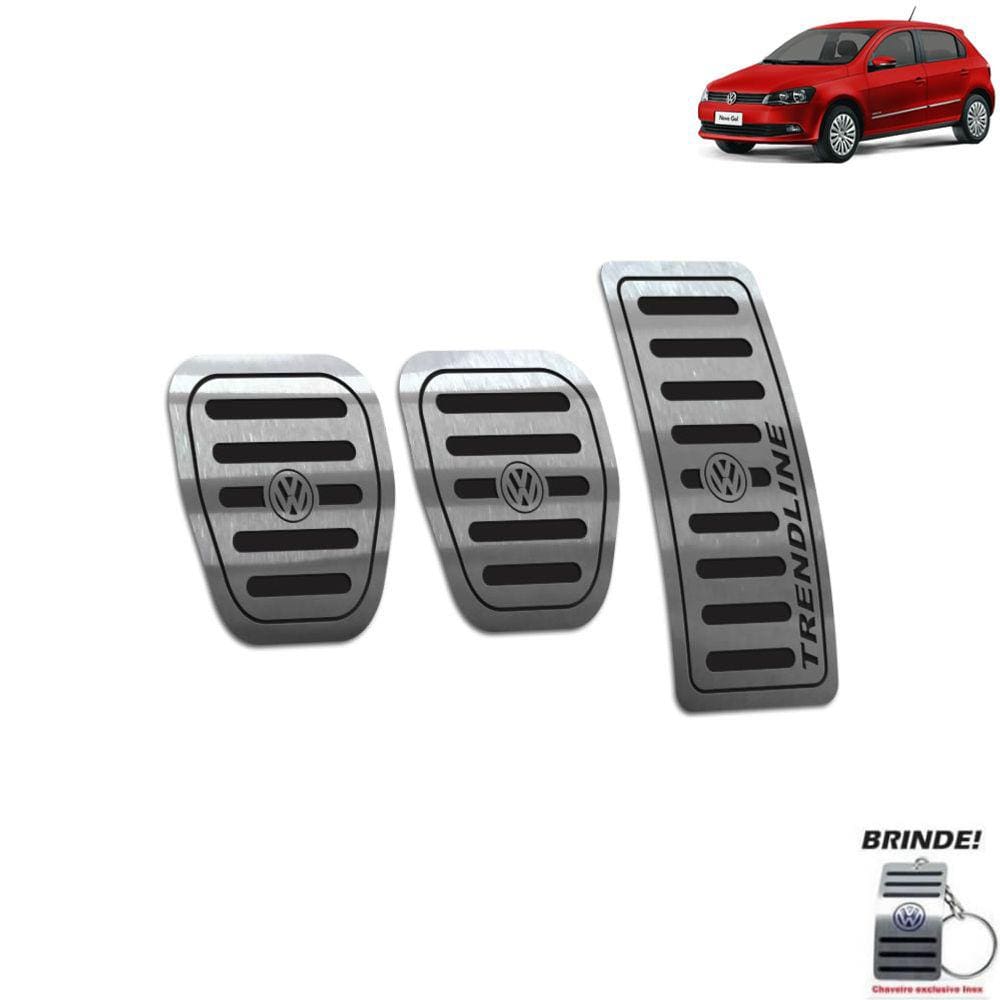 Pedaleira Manual Volkswagen Gol Trendline G6 G7 Preto