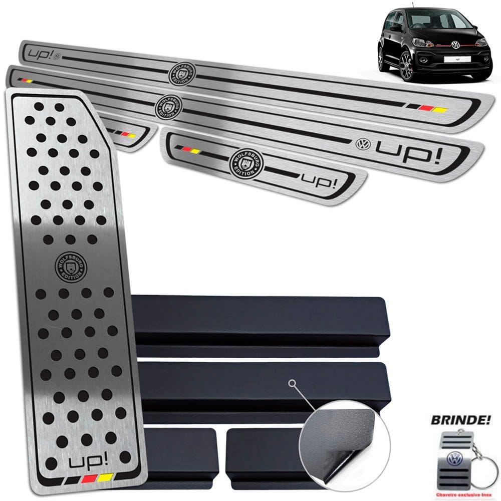 Descanso + Soleiras Preto Baixo Relevo Up Wolfsburg Ed