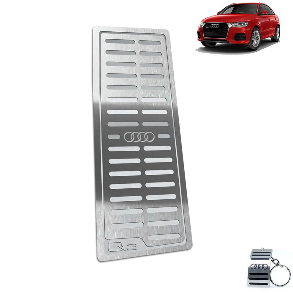 Descanso De Pé Aço Inox Audi Q3 2012 A 2019 Prata