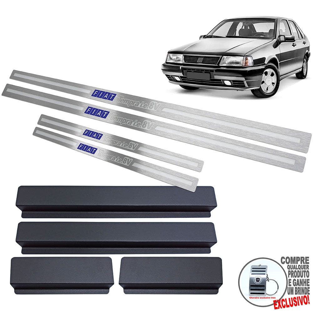 Soleira de Porta Fiat Tempra Ie 8v 1992 A 1999 Aço Inox
