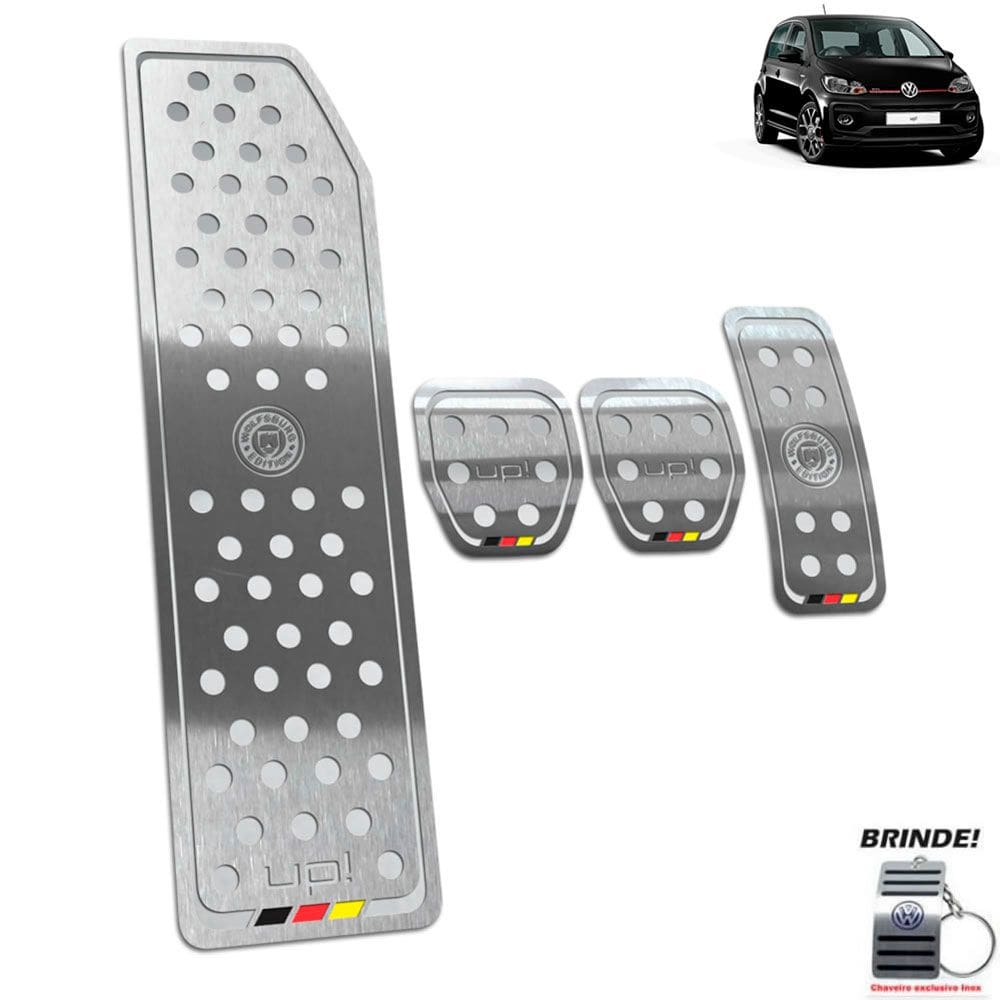 Descanso + Pedaleira Manual Prata Up Wolfsburg Ed